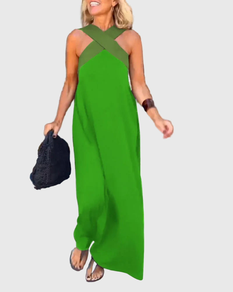 Elena | Robe Maxi Fluide et Élégante