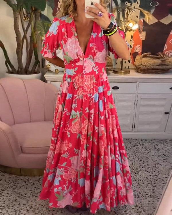 Floriana - Robe Florale Vibrante