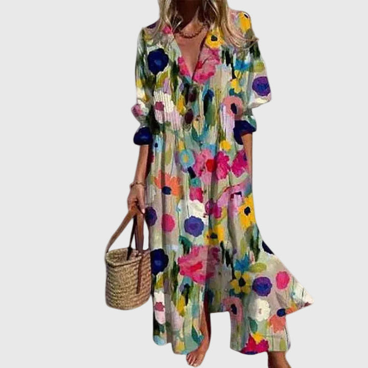 Zariah | Robe Maxi Bohémienne Élégante