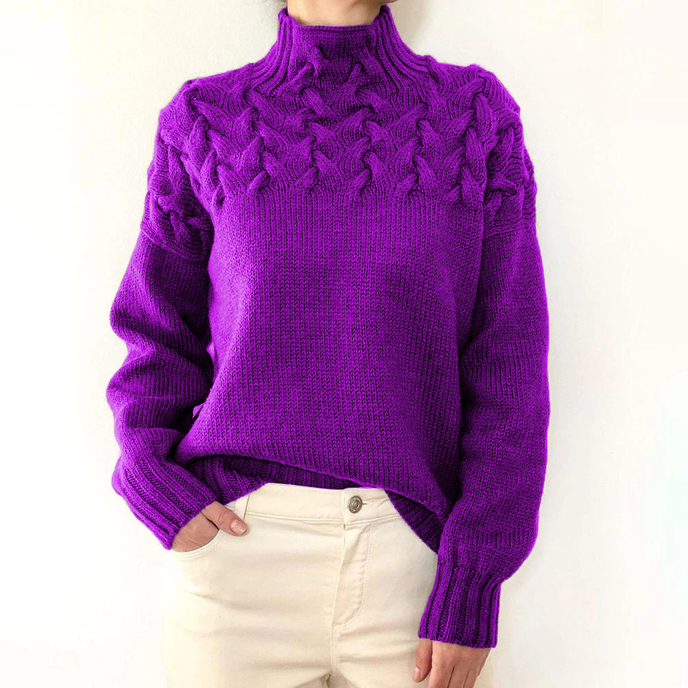 Elena | Pull Col Roulé Chaud